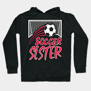 Soccer Sister Leopard Funny Soccer Sister Mothers Day Hoodie